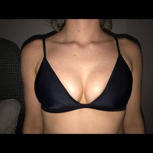 Black bathing suit top